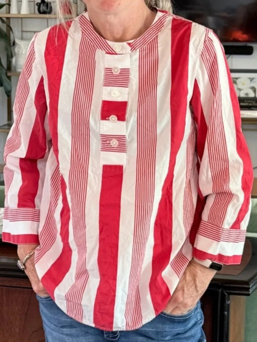 J. Crew this collarless